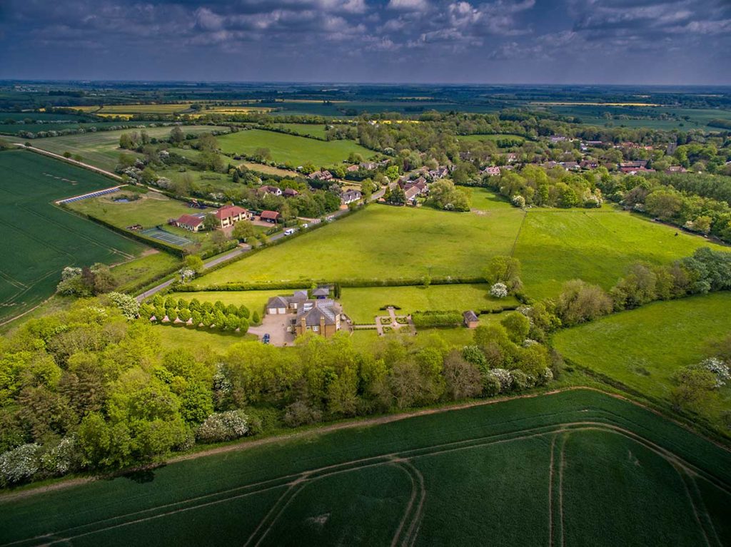 Aerial photography - Cambridgeshire village