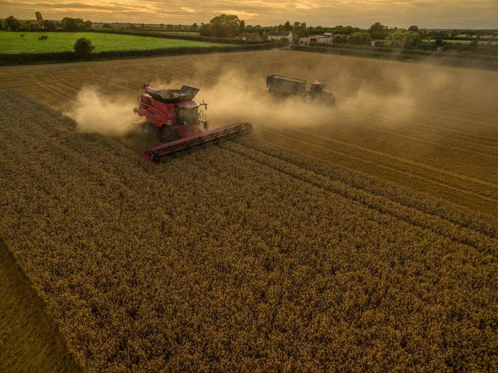 Aerial photography of farming services